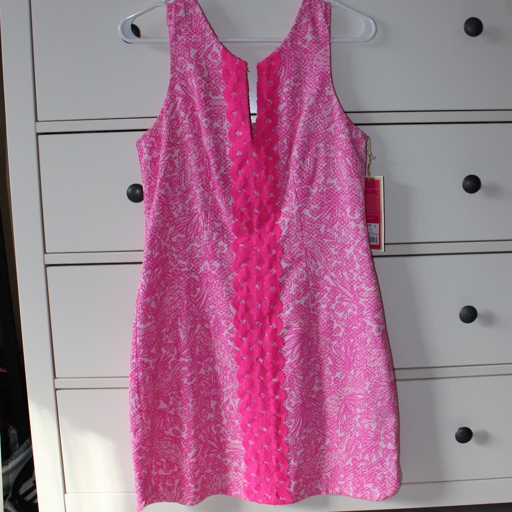 NWT Lilly Pulitzer for Target Hot Pink Shift Dress